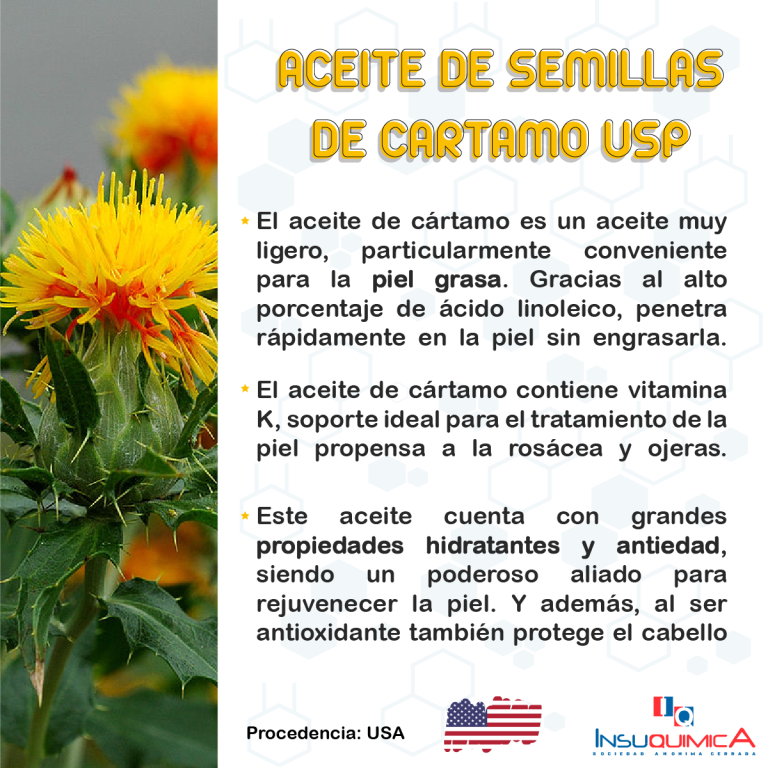 Cártamo Qué es y las propiedades del aceite