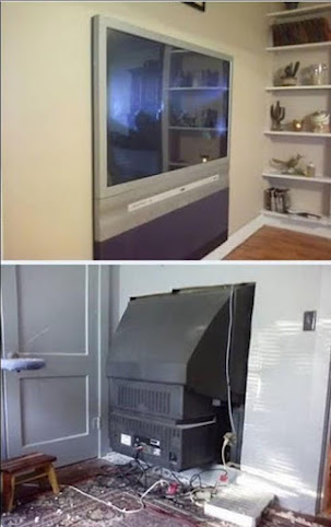 Idea para convertir tu televisor grande y viejo en uno plano y moderno 1 idea para convertir tu televisor grande y viejo en uno plano y moderno