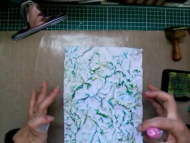 Técnica de pintura con papel arrugado 1 tecnica de pintura con papel arrugado